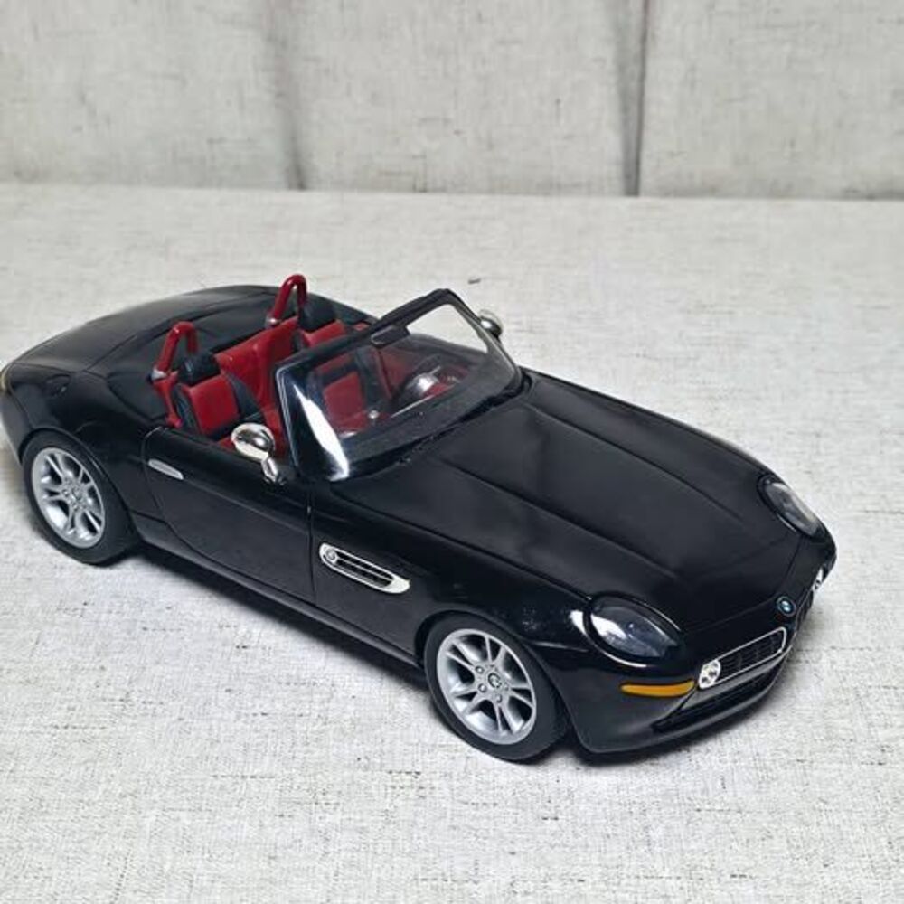 Hot Wheels BMW Z8 Black Convertible Diecast Car Model w/ Red Interior